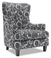 Fauteuil d’appoint à oreilles Sofa Lab de 32 po fabriqué au Canada en tissu - Heather multicolore