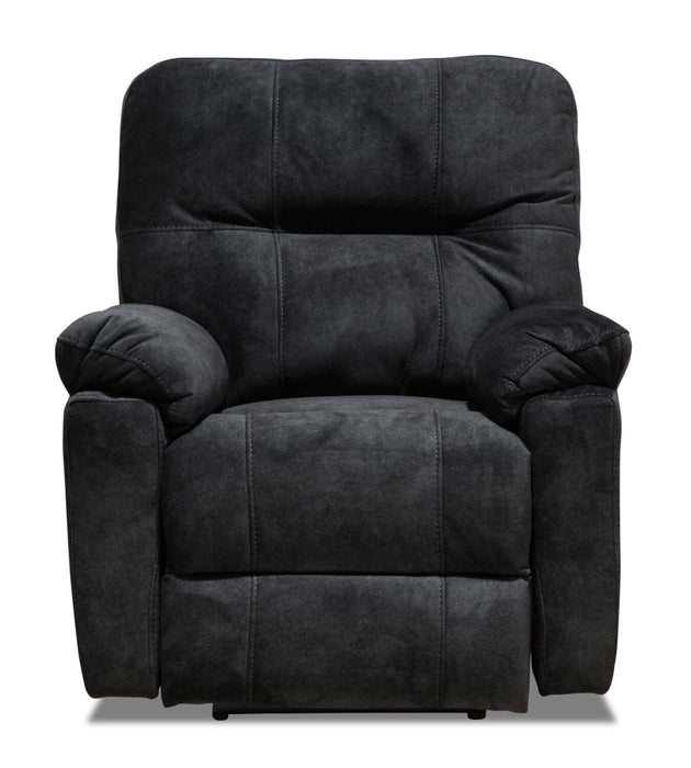 Fauteuil à inclinaison électrique Gybson de 38 po fabriqué au Canada en tissu - gris graphite