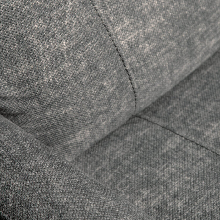 Fauteuil pivotant, coulissant et inclinable Jeffry de 30,3 po en tissu de velours - gris