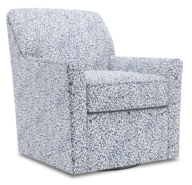 Fauteuil d’appoint pivotant Sofa Lab personnalisable de 31 po fabriqué au Canada en tissu - Spa multicolore