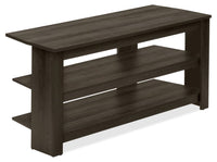 Meuble pour téléviseur moderne Matias de 42 po avec rangement et système de gestion des câbles pour téléviseurs jusqu’à 45 po - brun foncé