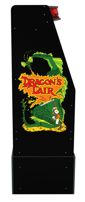 Borne d'arcade Dragon’s LairMD de Arcade1Up avec plateforme
