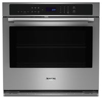 Four mural simple électrique Maytag de 4,3 pi³ et de 27 po avec convection véritable - acier inoxyda…