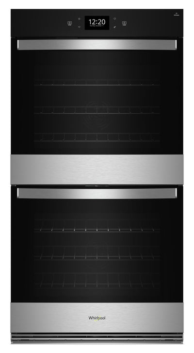 Whirlpool 27" 8.6 Cu. Ft. Electric Double Wall Oven with True Convection - Fingerprint Resistant Sta… | Four mural double électrique Whirlpool de 8,6 pi³ et de 27 po avec convection véritable - acier inox…
