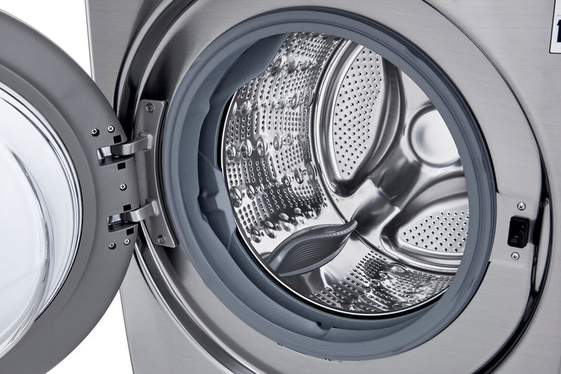 Laveuse à chargement frontal de 5,2 pi³ et sécheuse électrique de 7,4 pi³ de LG - acier graphite