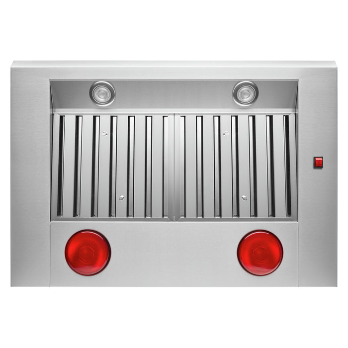 Hotte de cuisinière murale à pavillon KitchenAid de style commercial de 36 po - KVWC956KSS