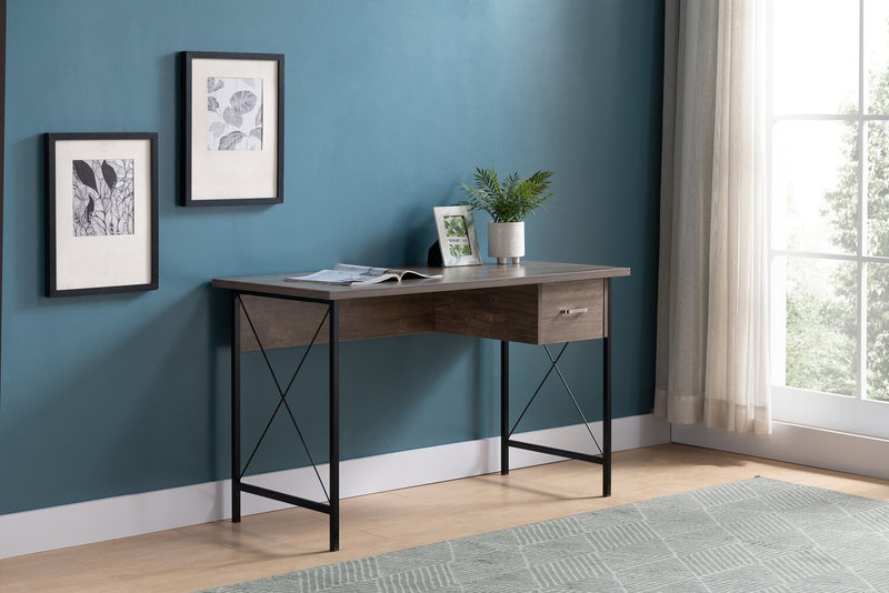 Bureau Ivan de 47,25 po avec tiroir - noisette