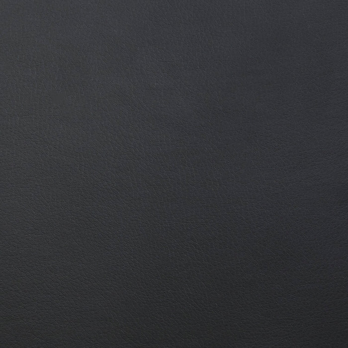 Chaise de salle à manger Cole en tissu de cuir végétalien et en métal - noire