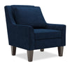 Fauteuil d’appoint club Sofa Lab personnalisable de 29 po fabriqué au Canada en tissu de velours avec pattes en bois - bleu Royal Blue