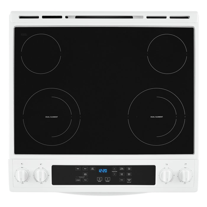 Cuisinière électrique Whirlpool de 4,8 pi³ avec autonettoyage - blanche - YWEE515S0LW