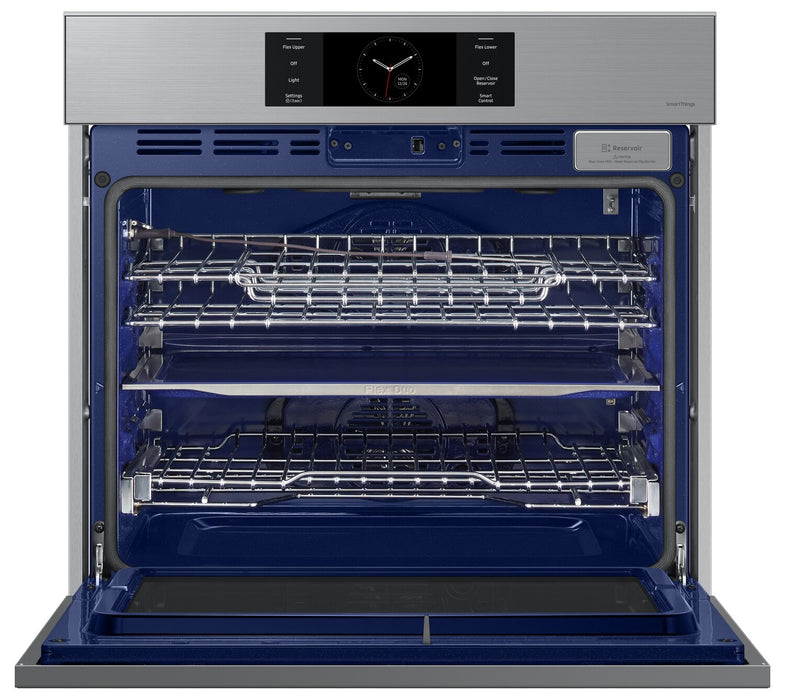 Four mural simple électrique Samsung de 5,1 pi³ et de 30 po avec caméra AI Pro CookingMC et Air Sous Vide - acier inoxydable - NV51CG700SSRAA