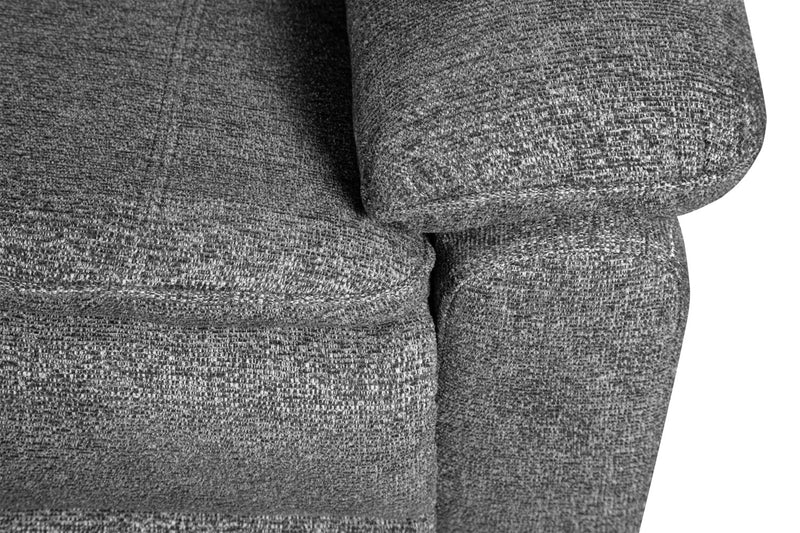 Sofa à inclinaison électrique Chandler de 82 po en tissu de chenille - gris