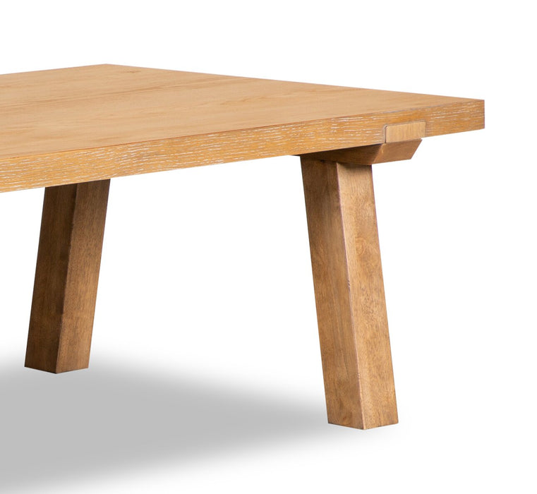 Table à café moderne Rhett de 48 po - chêne brun clair