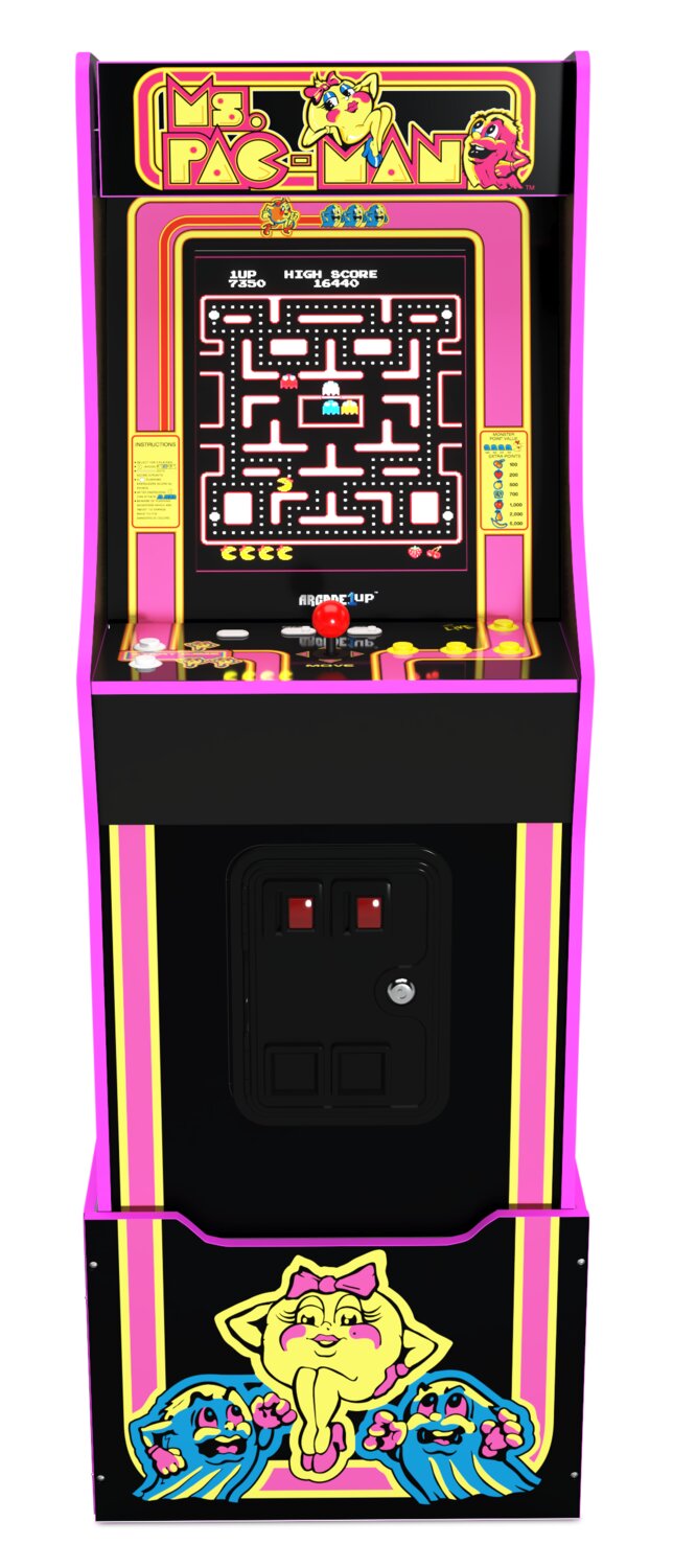 Armoire d'arcade verticale personnalisée 'Pac-Man' à 2 joueurs