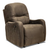Fauteuil inclinable Everett de 33,5 po fabriqué au Canada en tissu - brun chocolat