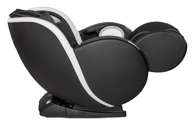 Fauteuil de massage Urban de Panasonic de 29,5 po en tissu d’apparence cuir avec Bluetooth et port USB - noir