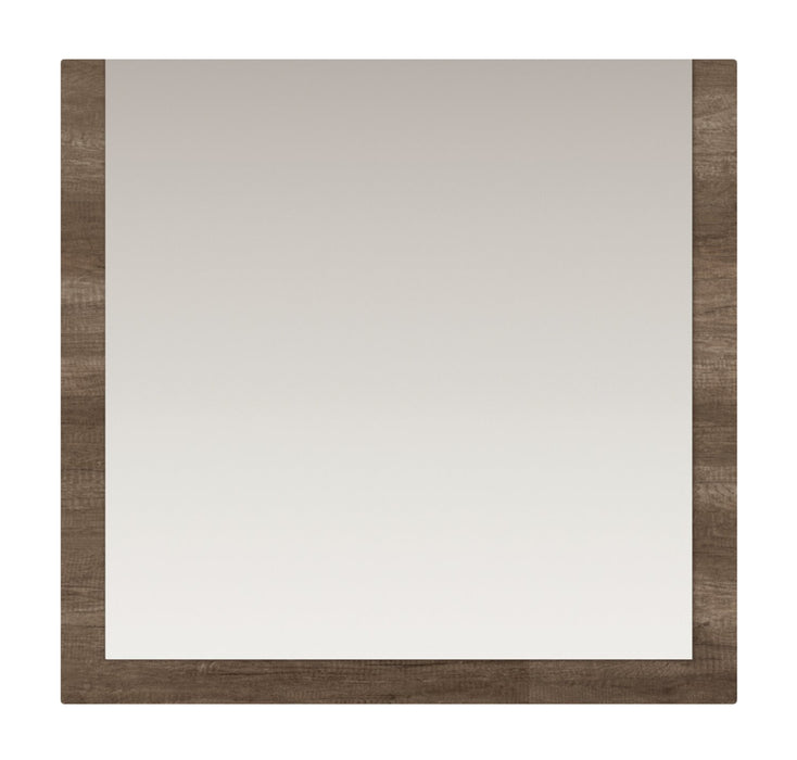 Miroir de commode de chambre à coucher Gino - fabriqué en Italie, moderne - brun