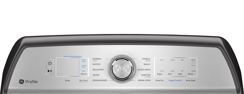 Laveuse Profile de 5,8 pi³ avec système de lavage Infusor, technologie de lavage plus intelligent et distributeur FlexDispenseMC avec Wi-Fi - PTW600BPRDG