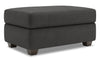 Pouf de rangement personnalisable The Trunk de Sofa Lab de 39 po fabriqué au Canada en tissu d’apparence lin - gris Luna Kohl