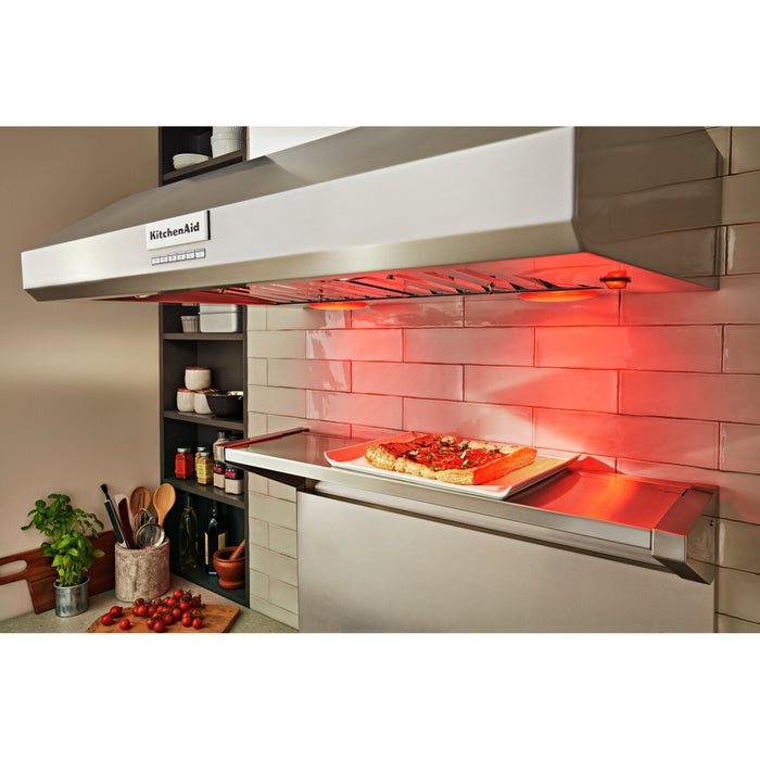 Hotte de cuisinière murale à pavillon KitchenAid de style commercial de 36 po - KVWC956KSS