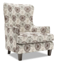 Fauteuil d’appoint à oreilles Sofa Lab de 32 po fabriqué au Canada en tissu - Stone multicolore