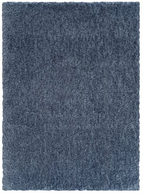 Carpette à poil long Lawson bleue - 7 pi 9 po x 9 pi 5 po