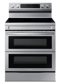 Cuisinière intelligente électrique amovible Samsung de 6,3 pi³ avec friture à air - acier inoxydable…