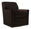Fauteuil d’appoint pivotant Sofa Lab personnalisable de 31 po fabriqué au Canada en tissu de chenille - brun Luxury Chocolate