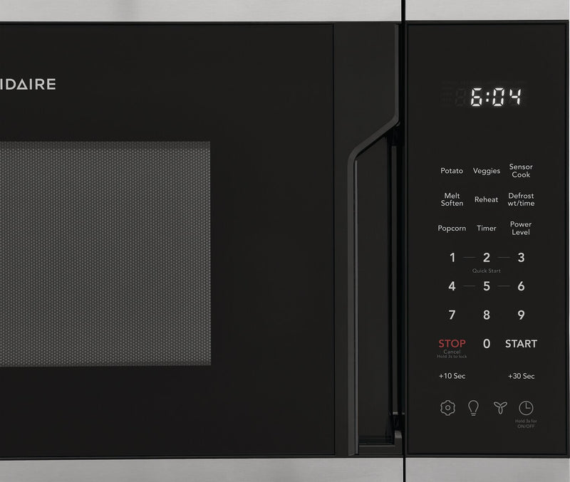 Four à micro-ondes à hotte intégrée Frigidaire de 1,8 pi³ avec cuisson par capteur et options de cuisson préréglées - acier inoxydable - FMOW1852AS
