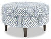Pouf personnalisable The Curve de Sofa Lab de 31 po fabriqué au Canada en tissu - Ink multicolore