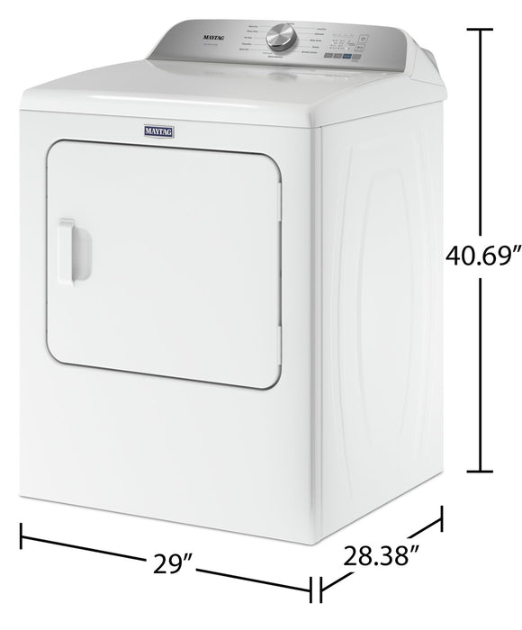 Sécheuse à gaz Maytag Pet Pro de 7 pi³ - blanche - MGD6500MW