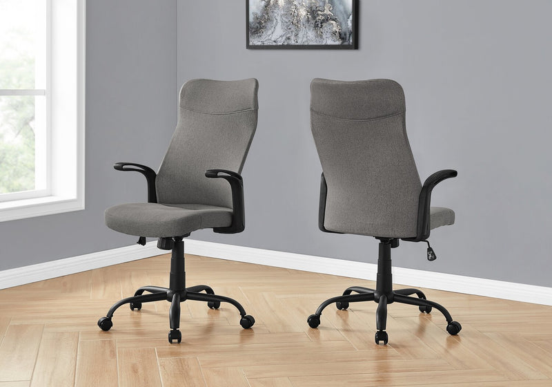 Chaise de bureau Roman de 23 po à conception ergonomique - grise