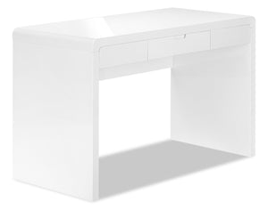 Bureau Hobson de 47,25 po - blanc lustré