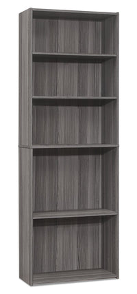 Bibliothèque Slade de 24,75 po à 5 tablettes - grise
