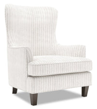 Fauteuil d’appoint à oreilles Sofa Lab de 32 po fabriqué au Canada en tissu - blanc Dolphin White