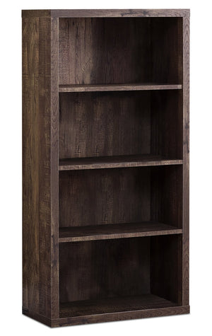 Bibliothèque Slade de 23,75 po à 4 tablettes - brune