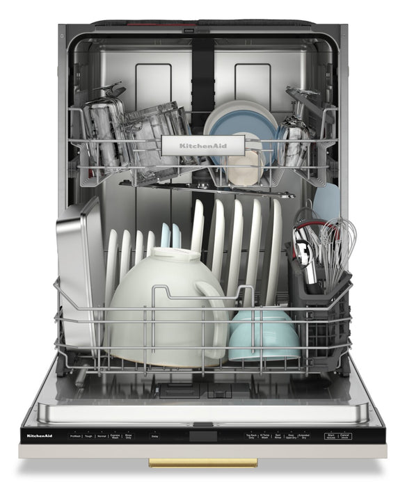 Lave-vaisselle encastré KitchenAid de 24 po et de 44 dBA avec commandes sur le dessus - panneau personnalisable - KDTF324PPA