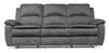Sofa inclinable Chandler de 82 po en tissu de chenille - gris