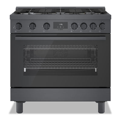 Bosch 800 Series 3.4 Cu. Ft. Industrial-Style Freestanding Gas Range - HGS8645UC