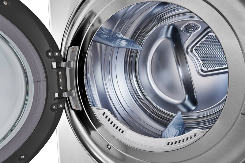 Tour de lavage WashTowerMC à la vapeur haute efficacité LG Studio à chargement frontal avec laveuse de 5,8 pi³ et sécheuse de 7,4 pi³ - acier Nobel - SWWE50N3