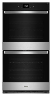 Four mural double électrique Whirlpool de 10 pi³ et de 30 po avec convection véritable - acier inoxy…