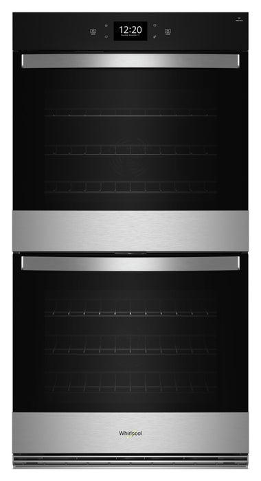 Four mural double électrique Whirlpool de 10 pi³ et de 30 po avec convection véritable - acier inoxydable résistant aux traces de doigts - WOED7030PZ