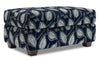 Pouf de rangement personnalisable The Trunk de Sofa Lab de 39 po fabriqué au Canada en tissu - Midnight multicolore