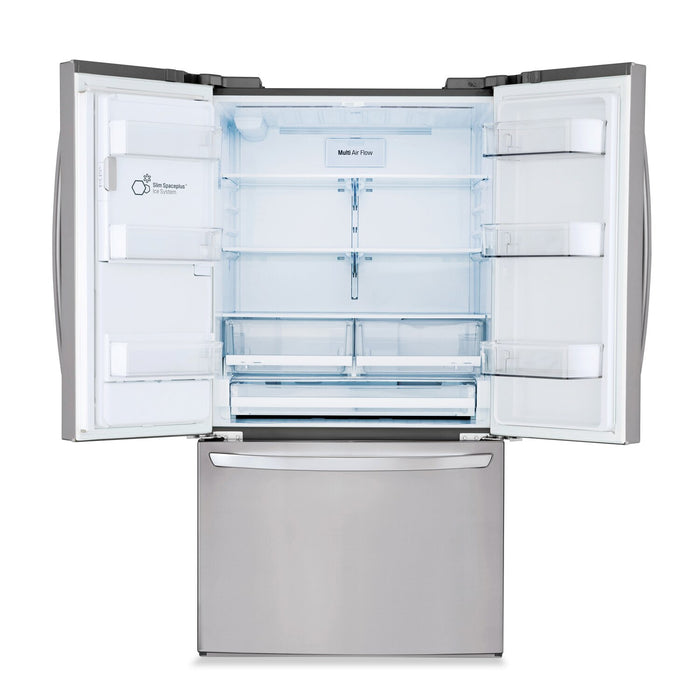 Réfrigérateur LG de 28 pi³ et de 36 po à portes françaises - acier inoxydable Smudge-ProofMD - LRFS28XBS