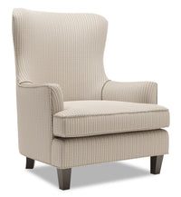 Fauteuil d’appoint à oreilles Sofa Lab de 32 po fabriqué au Canada en tissu - beige Mushroom Beige