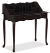 Bureau de style Queen Anne Samantha de 36 po - cerisier foncé