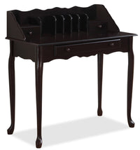Bureau de style Queen Anne Samantha de 36 po - cerisier foncé