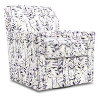 Fauteuil d’appoint pivotant Sofa Lab de 31 po fabriqué au Canada en tissu - Pebble multicolore