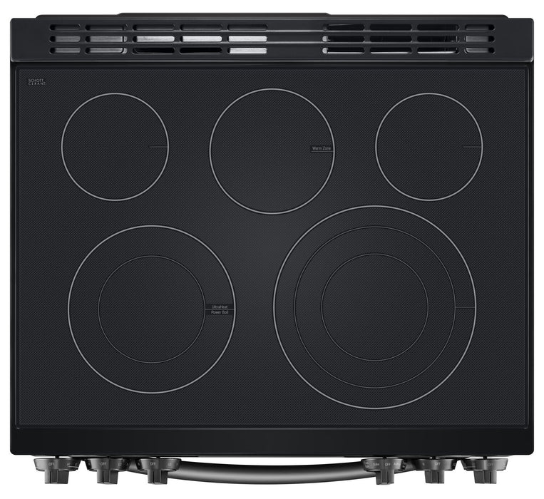 Cuisinière intelligente électrique LG de 6,3 pi³ avec friture à air et convection ProBake ConvectionMD - acier inoxydable noir Smudge-ProofMD - LSEL6335D