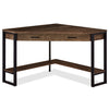 Bureau en coin Christiana de 42 po à tiroir - brun